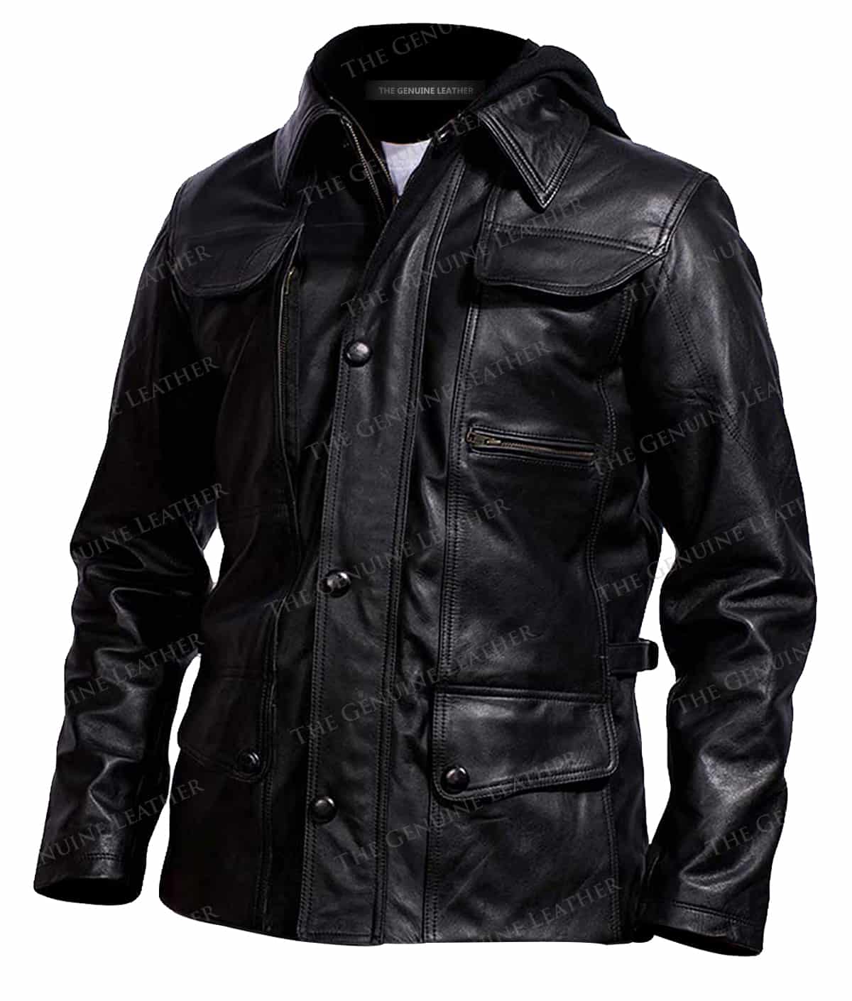 men's genuine leather blazers