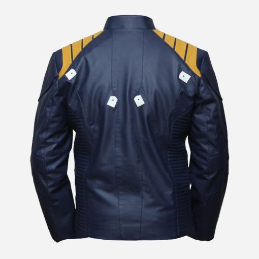 Star Trek Captain kirk Blue Leather Jacket | Chris Pane ...