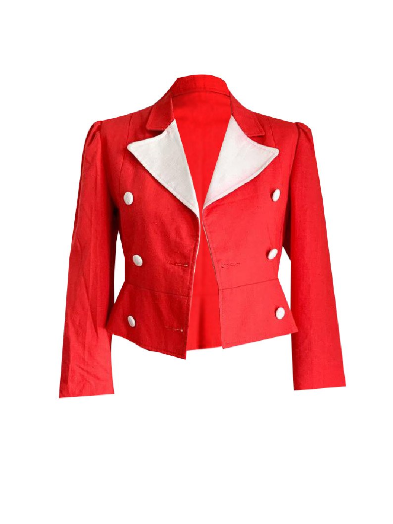 vintage red blazer